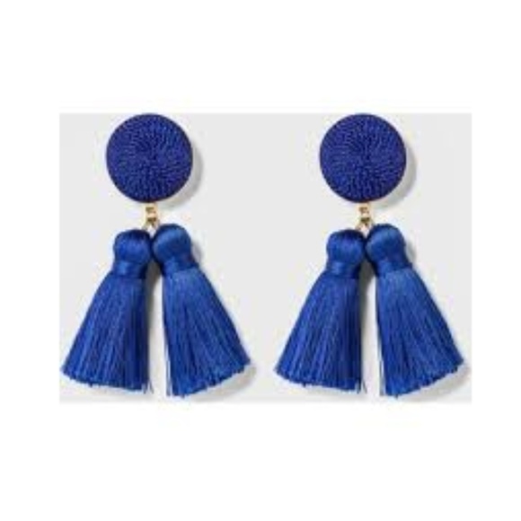 sugarfix Jewelry - NWT SUGARFIX by BAUBLEBAR Dark Blue Tassel Drop